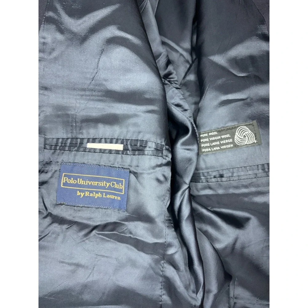 Vintage‎ Polo University Club by Ralph Lauren Blazer Men's 44R Wool Gold Button